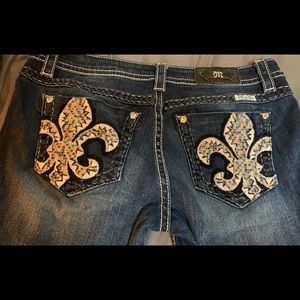 Miss me jeans size 31x32, mid rise boot